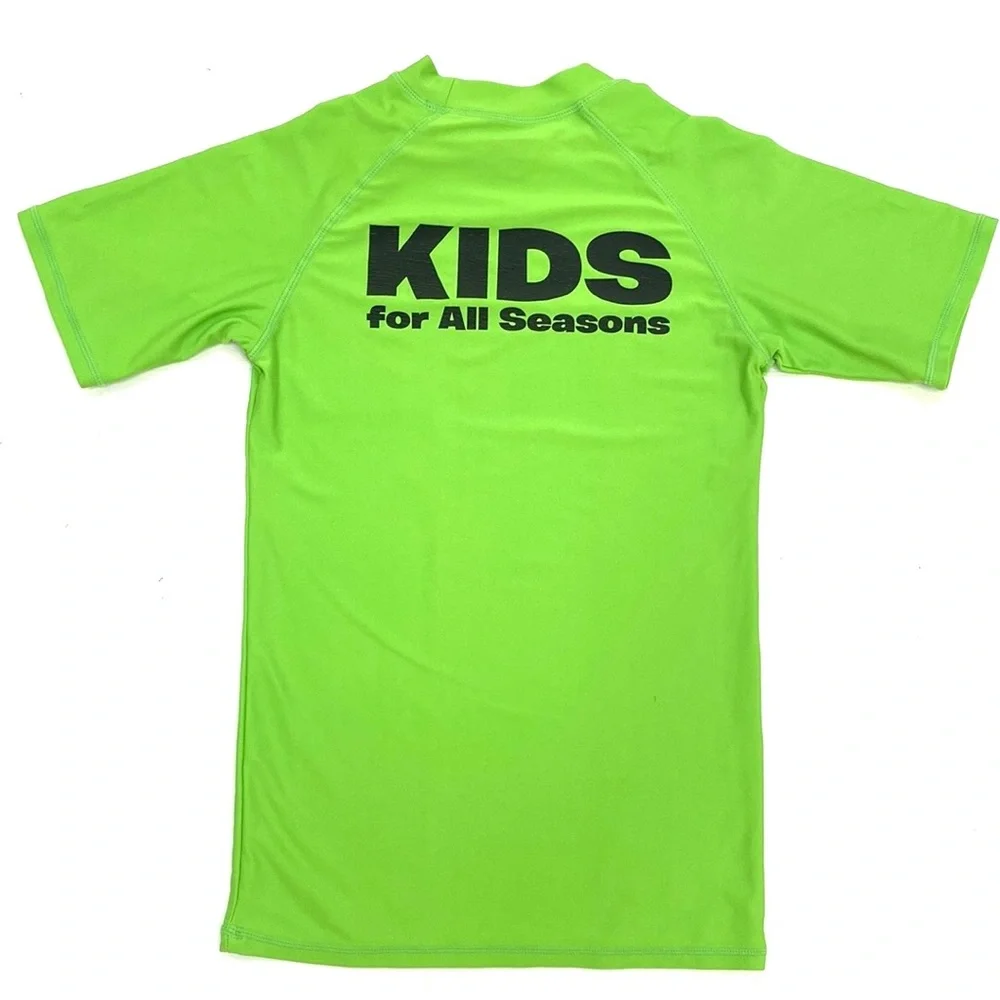 Ingear Four Seasons Youth Neon Green Short Sleeve Shirt Rash Guard